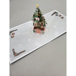 Bundle of 3 Unique 3D Popup Christmas Tree With Presents Greeting Cards